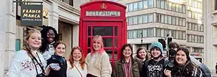 group of women exchange students